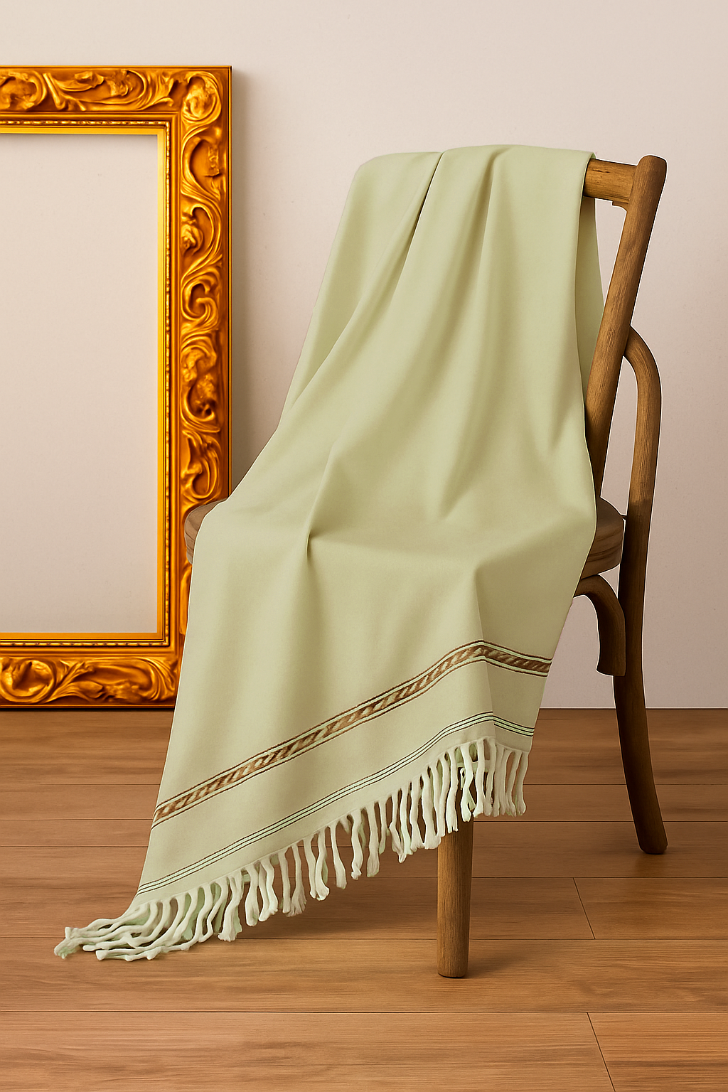 LIBAS-E-REET GENTS WOOL SHAWL (Pista)