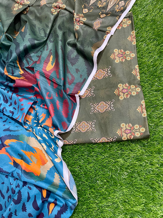 Digital printed Lawn shirt+dupatta 2-piece (LR-0011)