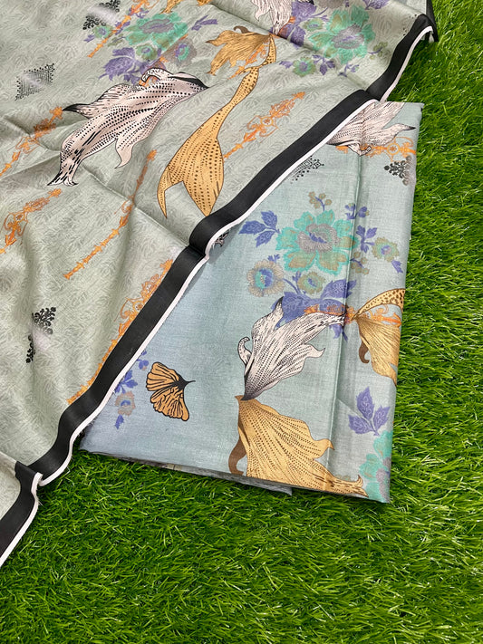 Digital printed Lawn shirt+dupatta 2-piece (LR-0013)