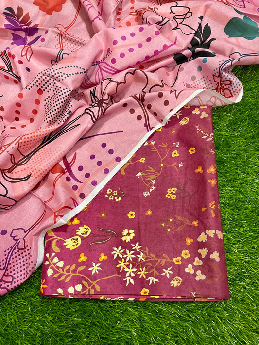 Digital printed Lawn shirt+dupatta 2-piece (LR-0016)