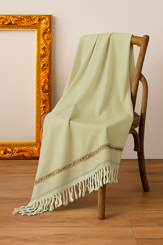 LIBAS-E-REET GENTS WOOL SHAWL (Pista)